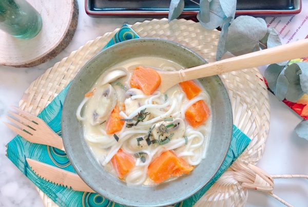 Nouilles Udon potiron lait de coco