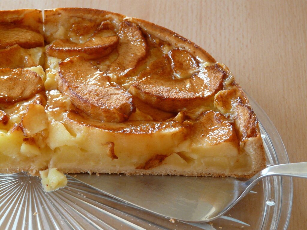 gâteau aux pommes, gingembre et cannelle, recette bio