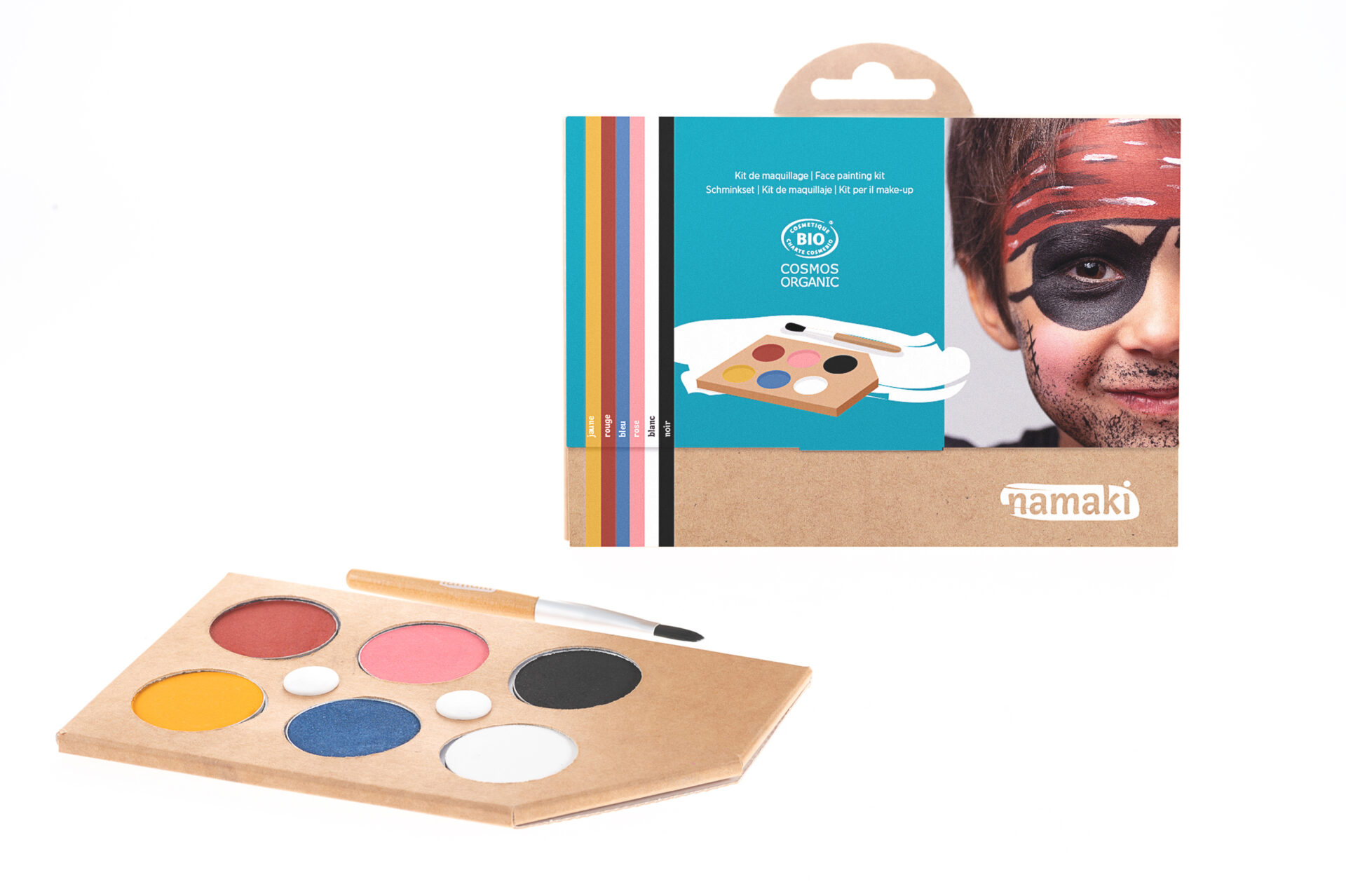 Kit de maquillage 6 fards Arc-En-Ciel