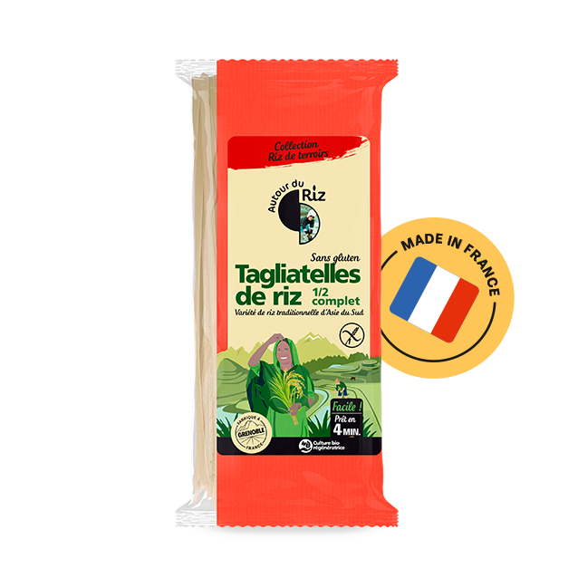 Tagliatelles de riz demi-complet bio 400 g