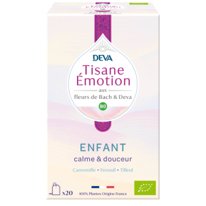 tisane bio enfant, réguler ses émotions, fleurs de bach